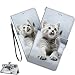Produktbild LEMAXELERS Galaxy A51 Hülle,Samsung Galaxy A51 Handyhülle Süße Katze Mädchen Flip Case PU Leder Cover Magnet Schutzhülle Ständer Handytasche für Samsung Galaxy A51,DK Gray Cat