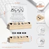 Thank You Gifts - Office Desk Block Calendar, Appreciation Gifts Desk Signs Accessories for Office Decor, Supervisor Gifts for Women Boss Manager Principal