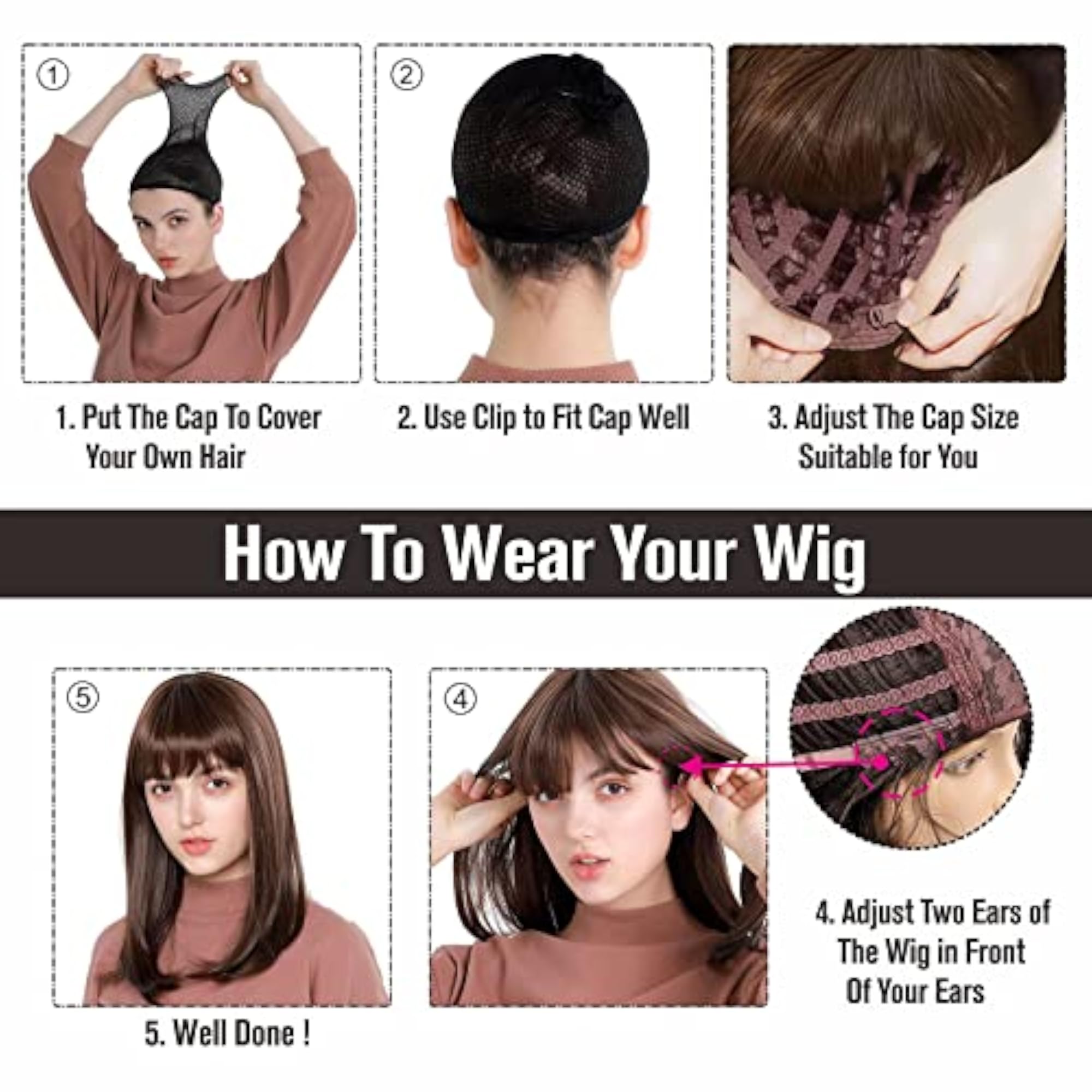 Men's Short Layered Wavy Synthetic Wig for Cosplay