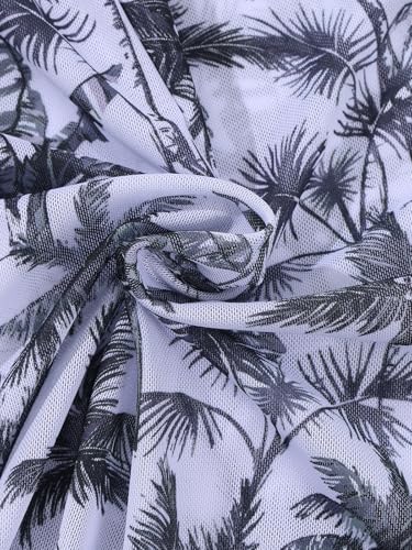 Image of URMAGIC Girls Swimsuit Bikini Set 3 Piece Bathing Suit Tropical Floral Swimwear with Cover Up Skirt 9-16Y