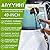 Anyyion 51 Inch Car Wash Brush with 10 Inch Soft Bristle, On/Off Switch for Car Truck Boat Washing Brush, Perfect for Cleaning House Siding, Auto Cars, Trucks, SUV, RV, Floors and More!