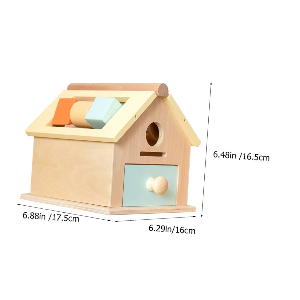 minkissy Juego Educativo Montessori para Pequeños 1-3 Años Caja de Madera Bolas y Monedas Juguete Sensorial Compacto para Desarrollo Motriz Fino y Habilidades Preescolares