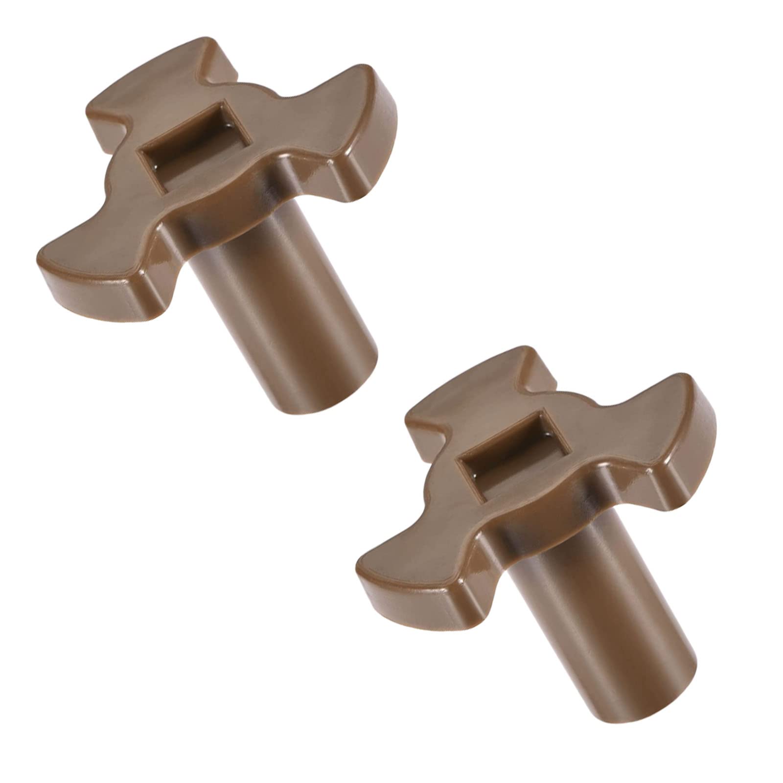 2 Pcs Microwave Turntable Coupler Replacement Heat Resistance Microwave Oven Turntable Roller Guide Support 6mm x 8mm Ovens Mica Plates Repairing Part for Glass Tray Rotating