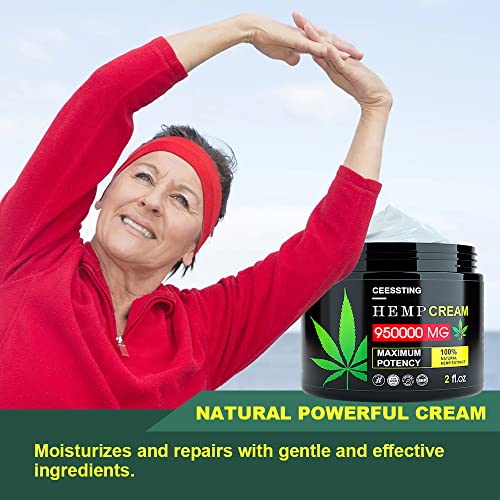 Envisha 2 Pack Hemp Cream By Ceessting - For Men And Women - Hydrating And Moisturizing For Skin - 4 Oz #TOP5