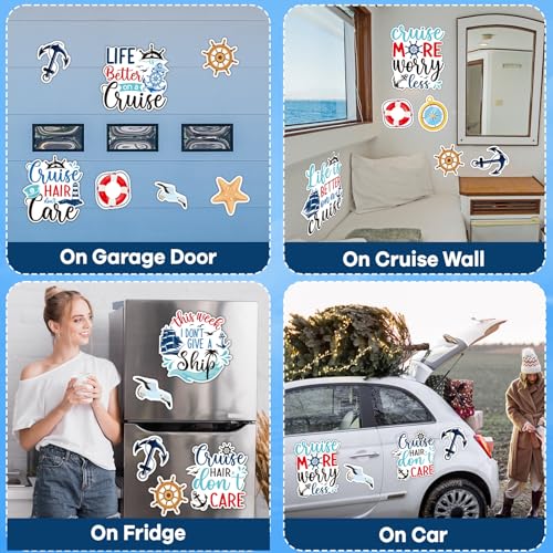 12pcs decoraciones magnéticas grandes para puerta crucero miniatura 7