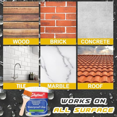 Image of SKYTONE Epoxy Rasin For Waterproofing (Pack Of 1), Transparent Waterproof Glue, Roof Waterproofing, Waterproof Coating, Water Proof Glue, Crack Seal, Wall Solution (Pack Of 2)