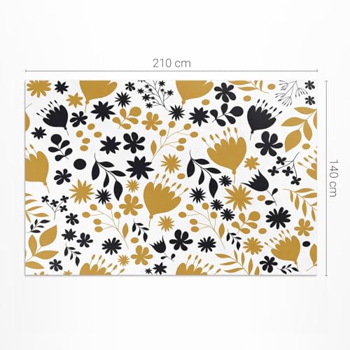 Tapis de sol vinyle 140x210 rectangulaire imperméable et résistant pour extérieur - 4