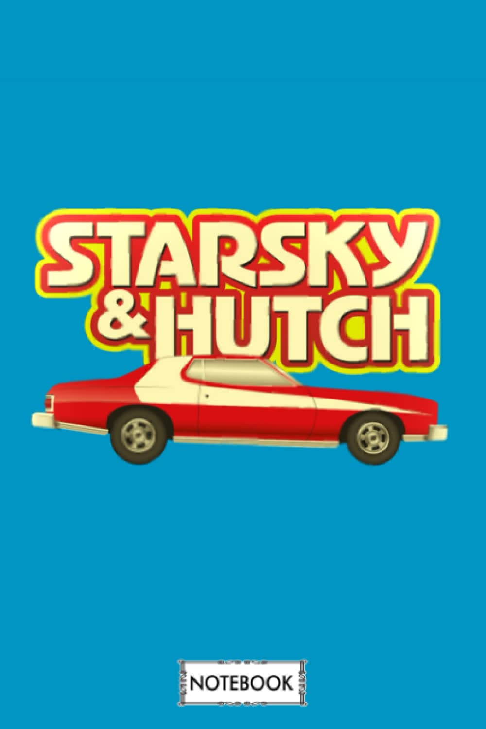 Starsky And Hutch A58630 Notebook: Diary, Matte Finish Cover, Lined College Ruled Paper, Journal, Planner, 6x9 120 Pages