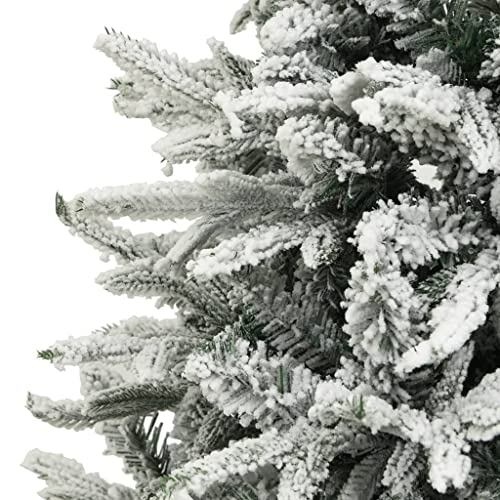 Árbol de Navidad artificial grande que no ensucia con nieve y PVC 5