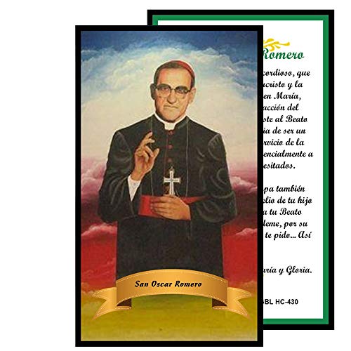 San Oscar Romero San Romero Monseñor Romero Patron of El Salvador Blessed Prayer Card Silver Oxidized Medal or Medal with Stainless Steel Chain Make your Choice2