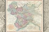 12"x18" Poster, 1799 Cary Map of Piedmont, Italy (Milan, Genoa) - Gallery Print