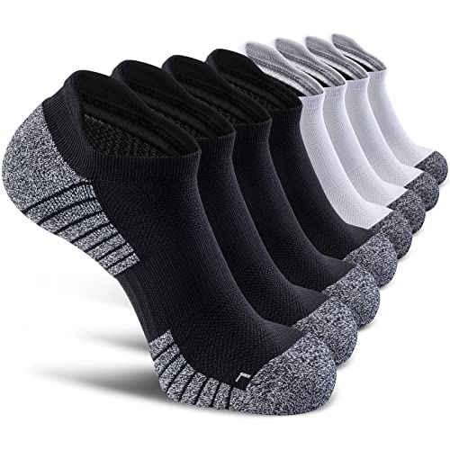 Image of No Show Sports Compression Socks for Men and Women Circulation 4 /8 Pack