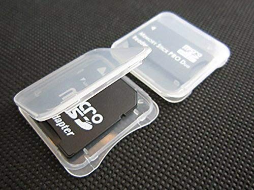 100 Pack SD MMC / SDHC PRO DUO Memory Card Plastic Storage Jewel Case (memory card not included) (1 3/8" x 1 3/8" x 1/4")