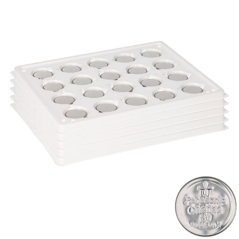 100x CR2032 Batterie Lithium Knopfzelle CR2032BS Bulk - Lithium Knopfzelle - 3 Volt - 220 mAh - Kompakt - Zuverlässige Energie - Langanhaltend