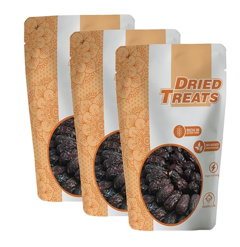 Image of Dried Treats Dried Fruits Nuts And Seeds (Lal Khajoor /Red Dates, 750g (3x250g))