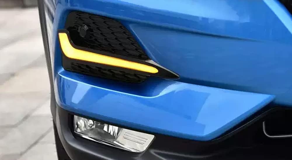 iJDMTOY Lower Bumper Insert Fit Switchback LED Daytime Running Light Kit Compatible with 2017-20 Nissan Rogue Sport, White LED DRL & Amber Dynamic Sequential Blink LED Turn Signal Feature