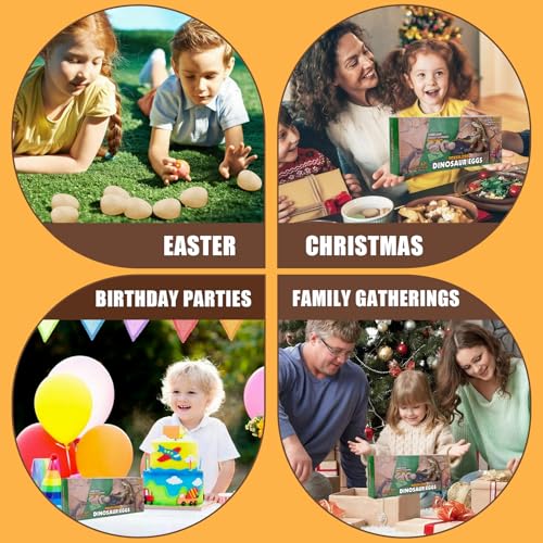 Dinosaur Eggs Toys, 12PCS Dino Eggs Excavation Dig Kit, Dinosaur Fossil Digging Kit Toys for Kids, Dinosaur Party Favors, Archaeology Science STEM Christmas Birthday Easter Digging Gift for Boys Girls - Image 9