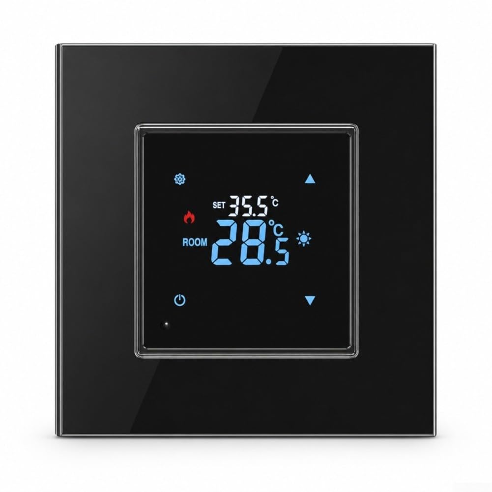 Thermostat Connecté WiFi pour Plancher Chauffant Électrique - Programmable 7 Jours Tactile Compatible pour alexa Google Home 16A(Electric Floor)