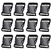 2 Inch Side Quick Release Plastic Buckles (12 Pack Black)