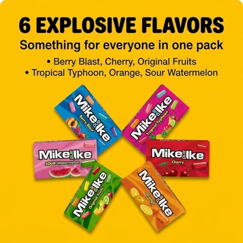 Mike Ike Caramelos Masticables Variedad Mini Caja 18 Piezas miniatura 2