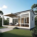 Casa prefabricada de lujo moderna de 20 pies y 40 pies, móvil portátil personalizable para vivir en la oficina de adultos