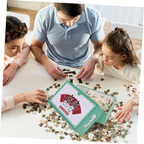 Mini Set Portátil de Mahjong para Viajes y Dormitorios miniatura 5