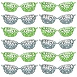 50Pcs Insect Butterfly Hábitat Cage Plastic Bug House Terrarium Portable Grasshopper Cricket Box para almacenamiento de exploración de naturaleza al aire libre (color mixto).