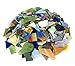 Glass Mosaics Pieces Bright Stained Glass, Assorted Colors and Irregular Shapes, 35 Ounce Value Pack