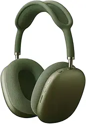 Fone de Ouvido Bluetooth Over-Ear Sem Fio com Microfone Design Ergonômico para Música e Chamadas (verde)