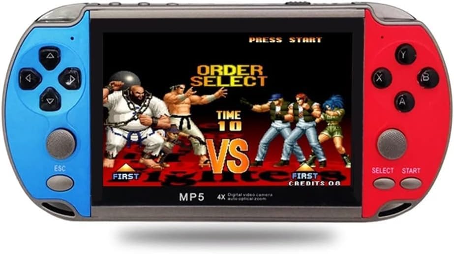 X7 PLUS 4.3 pollici Handheld Game Console Nuova Versione Di 6000 Giochi 8G Multi-funzione Supporto Giochi, musica
