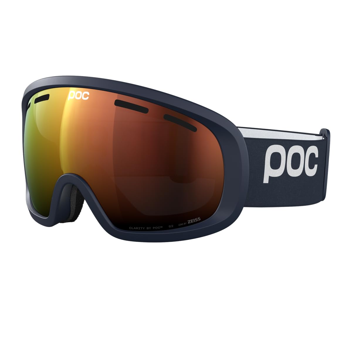 POC Fovea Mid - A smaller goggle with maximal vertical and peripheral vision – ideal for junior skiers or adults with smaller faces with complete UV protection