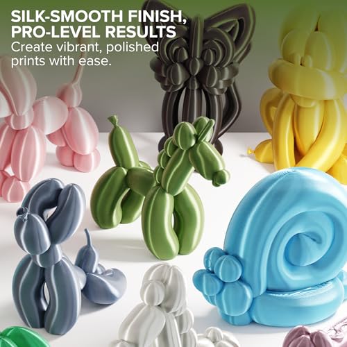 Image of Polymaker Panchroma Silk PLA Filament 1.75mm, 1kg, Peridot Green | Neatly Wound, High-Gloss Finish PLA, Easy Print & Smooth Feeding, Compatible with Bambu Lab & Most 3D Printers