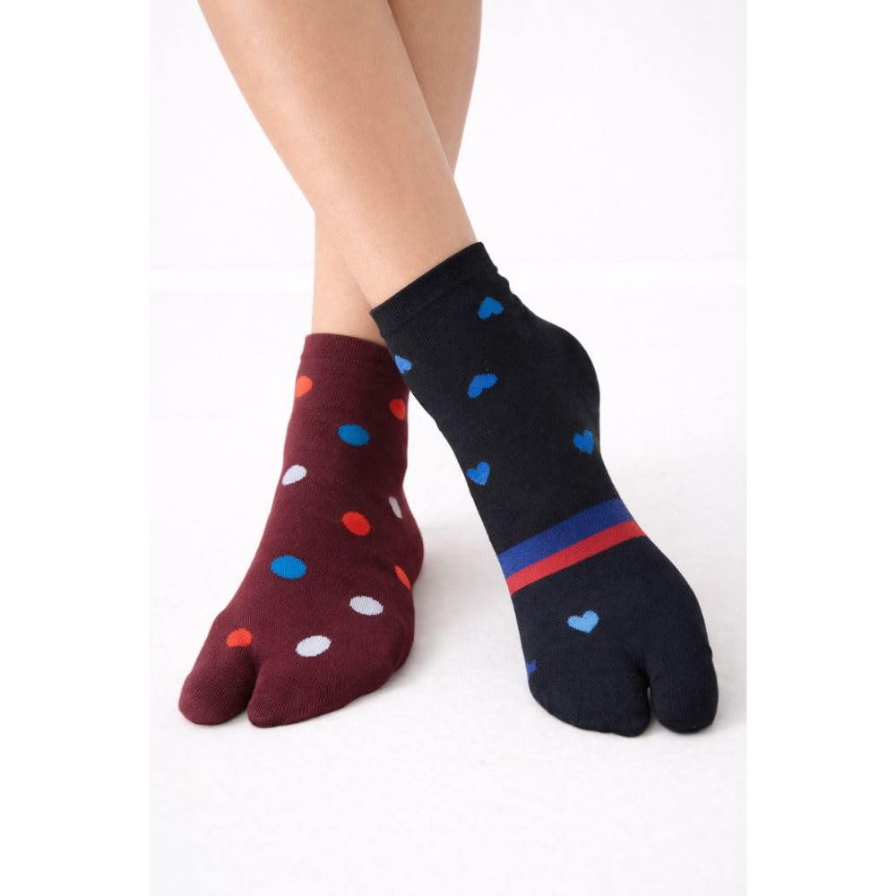 New Thumb Socks for Women's Girls Ankle Length Soft Cotton Multicolored Combo Pack of 5 (New Thumb socks) 1