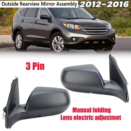 Rétroviseur latéral pour CR-V 2012-2016 côté droit rabattable manuellement 3 broches version US - 2