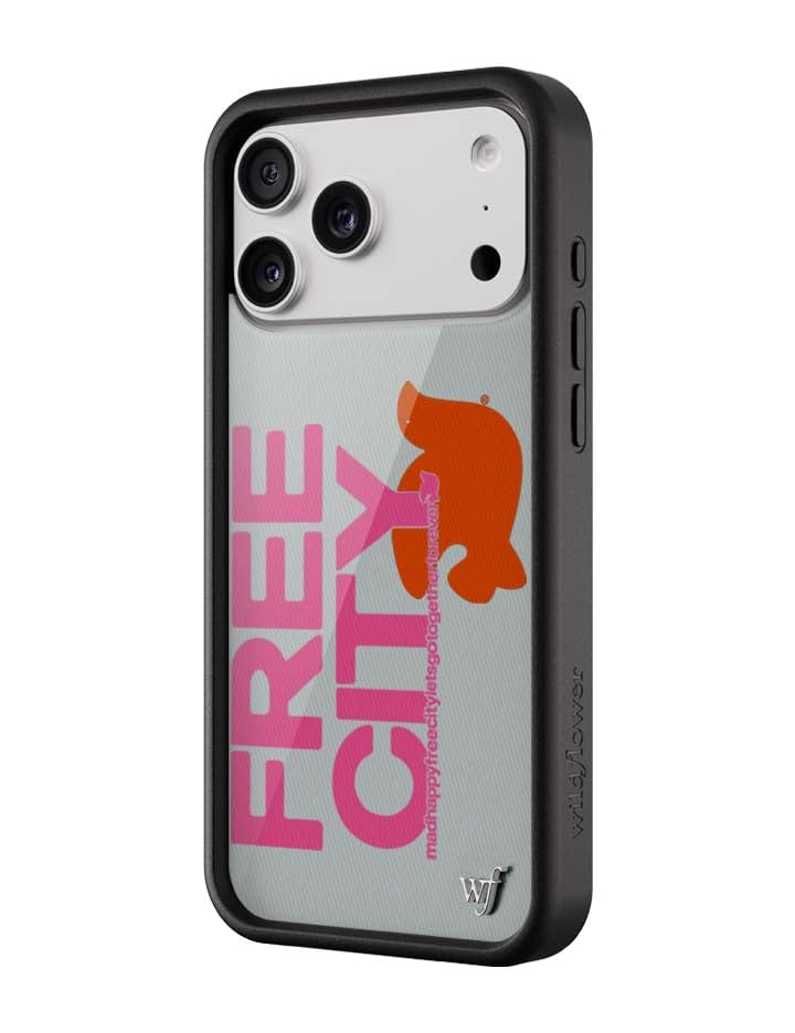 Image of Wildflower Cases - iPhone 17 Pro Max Compatible - Grey & Pink