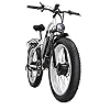 Peak 3000W Electric Bike for Adults, 26" Fat Tire Electric Mountain bike 30MPH 48V 23AH Removable Battery ,Dual Hydraulic Brakes LCD Display & UL2849 Certified for Off-Road/Commuting Q7 (White) #3