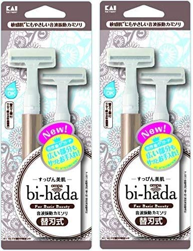 (Set of 2) bi-hada ompa T holder with 2 spare blades