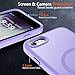 MOCCA Strong Magnetic for iPhone SE Case 2022/iPhone SE 2020 Case/iPhone 7 Case/iPhone 8 Case [Compatible with Magsafe] Slim Thin Translucent Matte Protective Cover Phone Case 4.7'', Light Purple