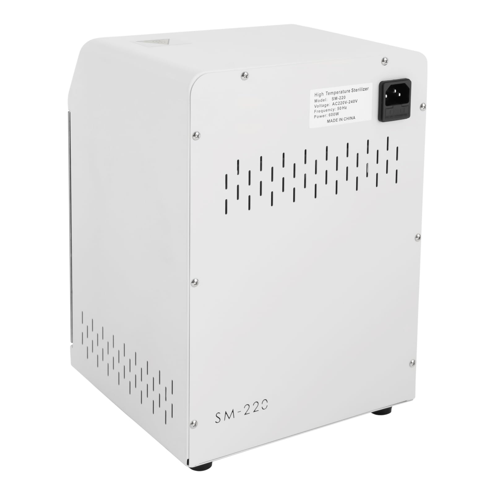 Esterilizador de material de uñas de 8L, 220℃ de calor seco de alta temperatura esterilizador con control de temperatura y temporizador para manicura, peluquería, laboratorio 600w