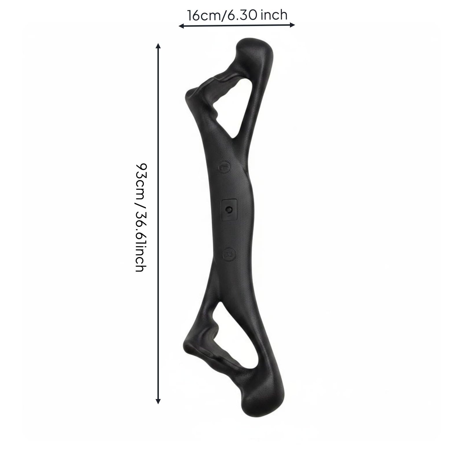 predolo Agarre de Doble Ergonómico Asa de Tracción Cerrada Antideslizante Mango Doble Agarre para Aficionados Al Entrenamiento