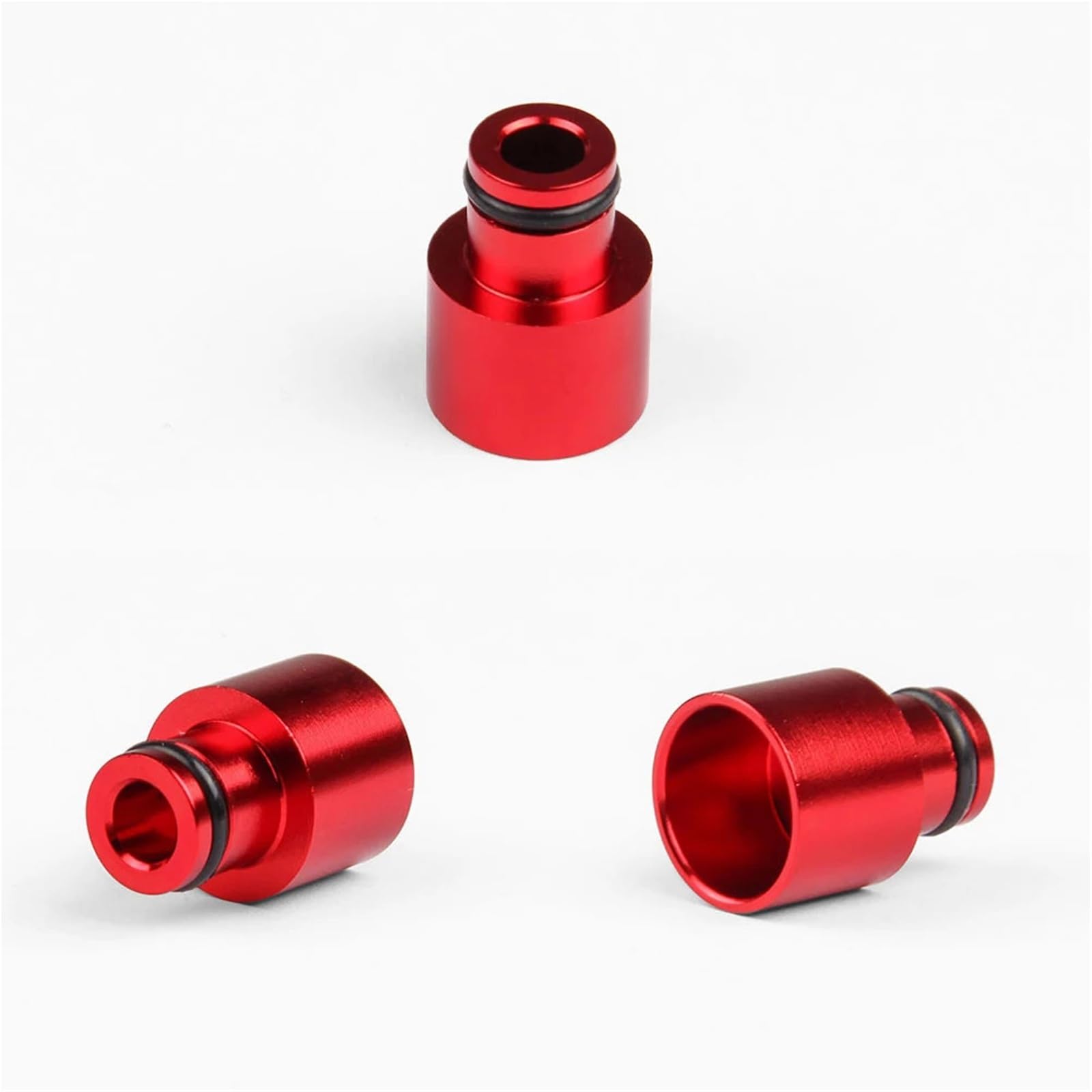 4 sztuki wyścigowych wtryskiwaczy paliwa Top Hats Adaptery kompatybilne z wtryskiwaczami Hondy Civic i Acury RDX do silników B16 B18 D16Z D16Y FP-1047(Red)