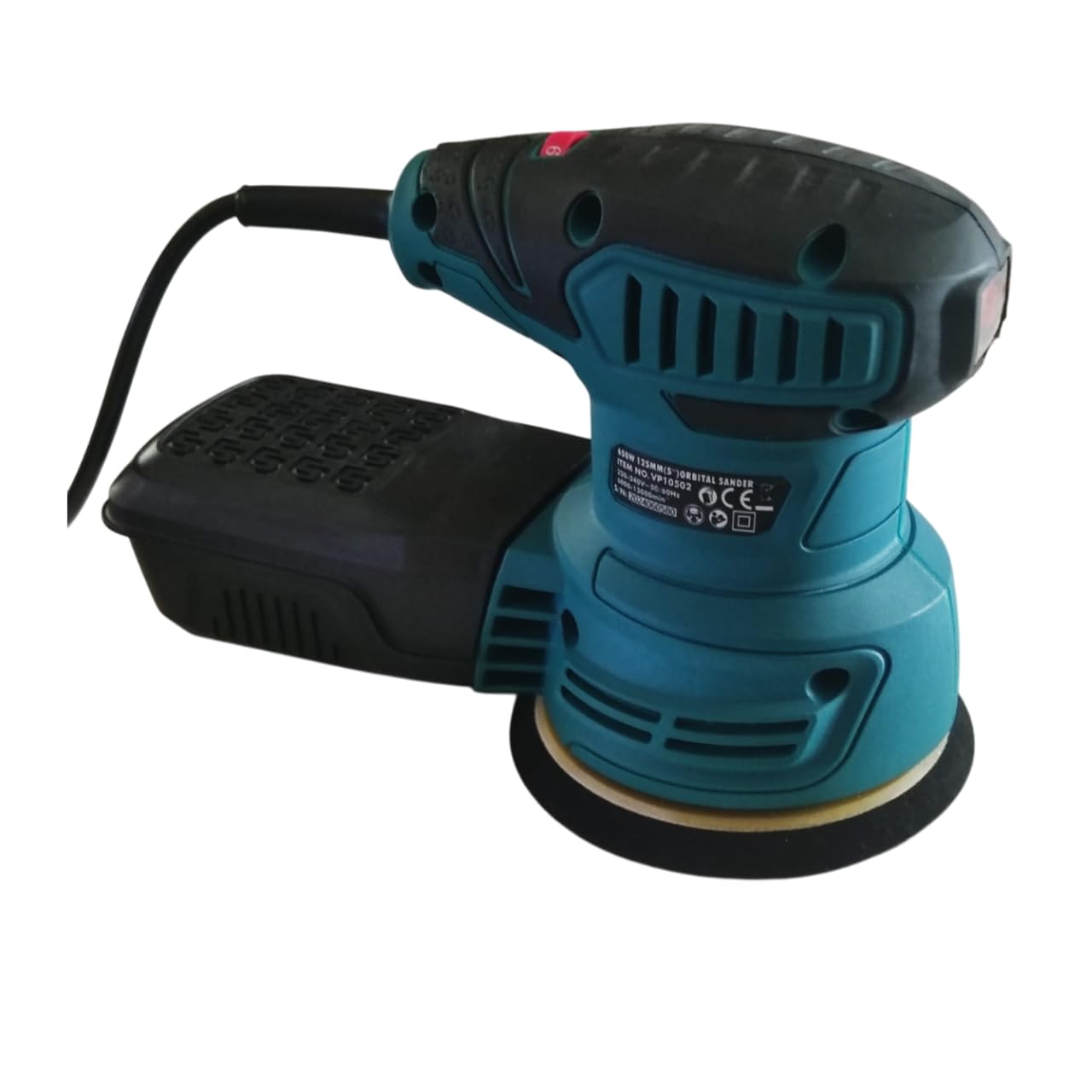 Levigatrice Orbitale 650W - Disco 125mm, 7 Velocità Variabili, Aspirazione Polvere - Ideale per Legno, Metallo, Vernice