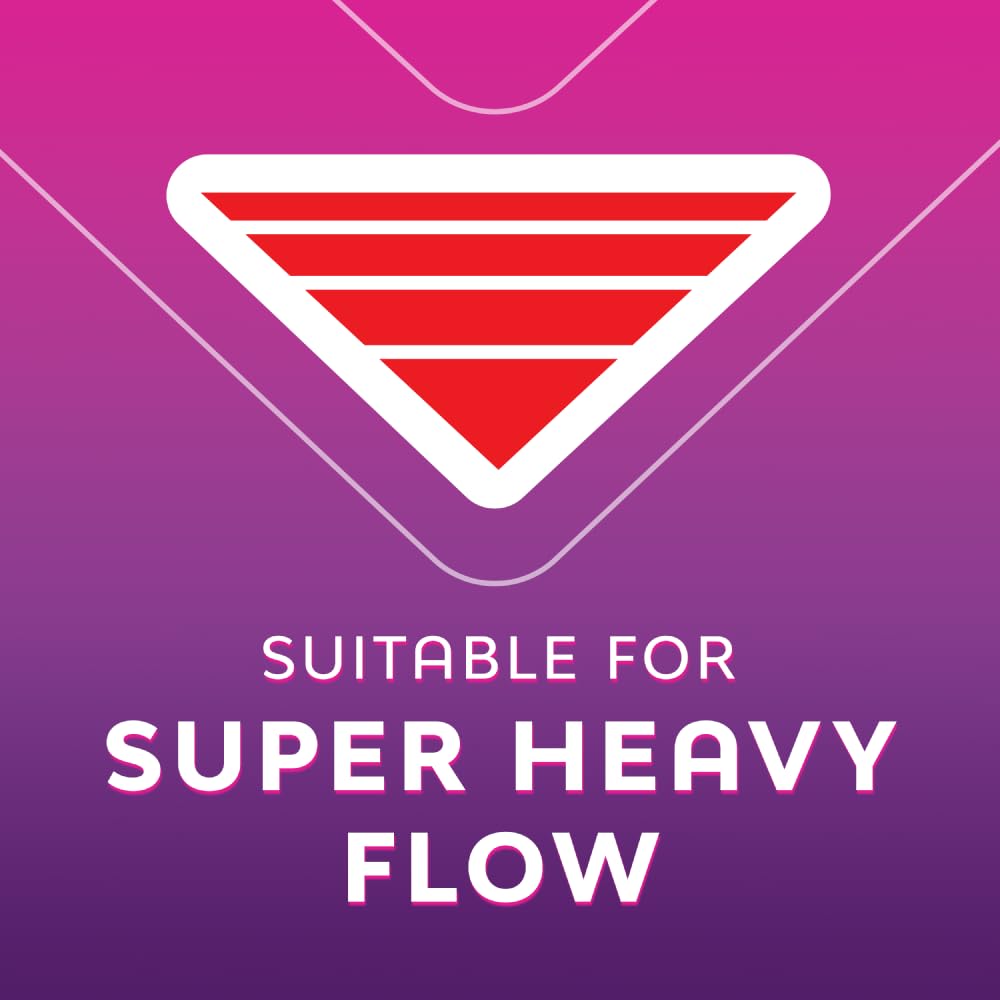 Nana Ultra Thin Goodnight Sanitary Pads Night Time, Super Heavy Flow, Maximum Absorption, Gentle on the skin - 8 Pads