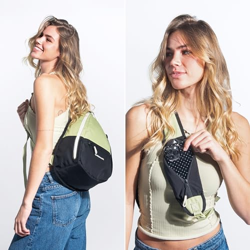 Image of Sherpani Esprit, Sling Backpack, 10L Travel Bag, Right-Handed Shoulder Sling Purse, Crossbody Backpack, Travel Gifts, RFID Protection (Palm)