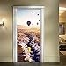 UIMXYZD Murale per porta Mongolfiera Prairie Canyon Canyon Adesivo di Porta Autoadesivo Effetto artistico 3D vinile Decalcomanie per porte interno impermeable Rimovibile cucina Decorazioni per la cas