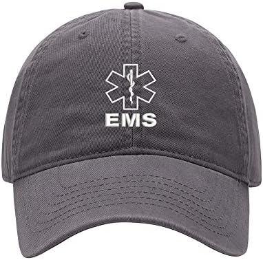 Baseball Cap Men EMS Embroidered Washed Cotton Dad Hat Unisex Baseball Caps