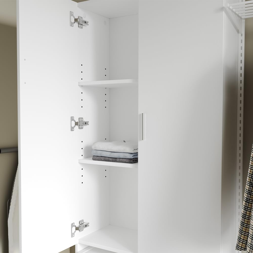 Vicco Mueble de Lavadora Martha, Blanco, 64 x 190 cm | con 2 puertas largas, para almacenar detergente y artículos de baño