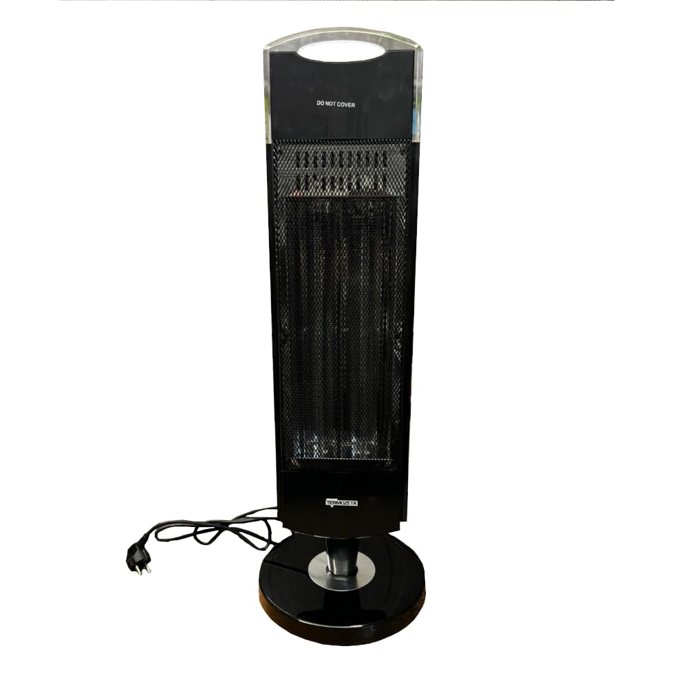 Termozeta Stufa al carbonio TZR11 PLUS ad alta efficienza energetica 2 livelli di potenza fino a 1000W con oscillazione e interruttore antiribaltamento