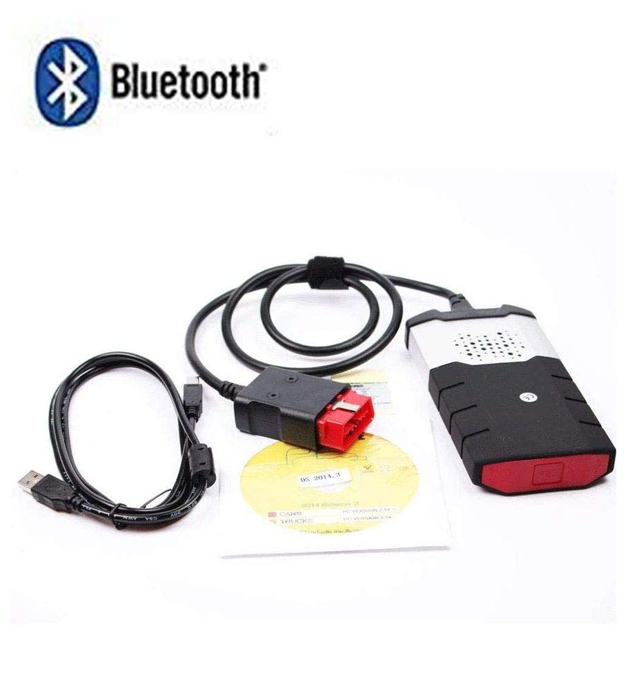 XYQCPJ OBD DS150 Bluetooth Car Diagnostic Scanner, Fault Code Reader Diagnostic Scan Tool Adapter PC software provided on CD/DVD and Internet or SD card for Pocket PC