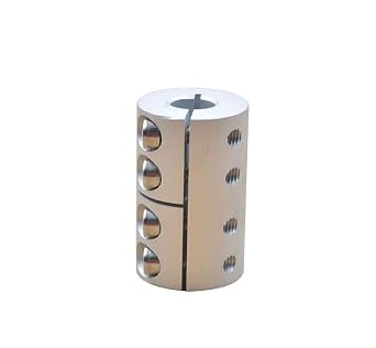 Rigid Coupling,Stainless Steel Rigid Coupling 1pcs CNC D32L45 Hole 8mm to 14mm Rigid Coupling Shaft Rod Coupler Section CNC Stepper Motor Carving Machine Screw8mm to 14mm
